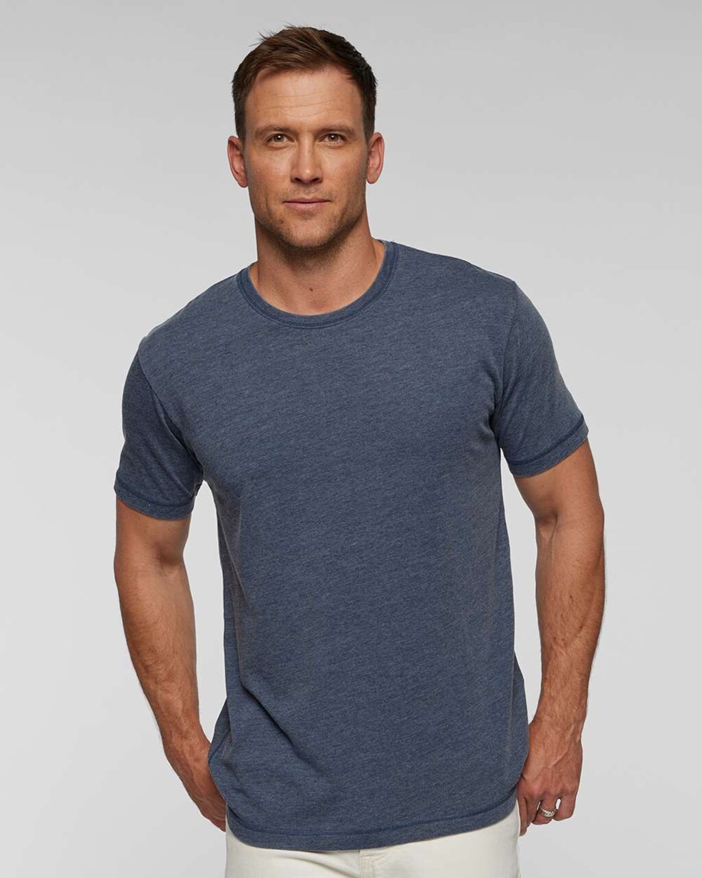 Vintage Wash Crewneck Short Sleeve Tee for Casual, Street & Relaxed Everyday Wear